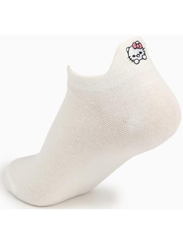 Носки женские укороченные, цвет белый, размер 36-40