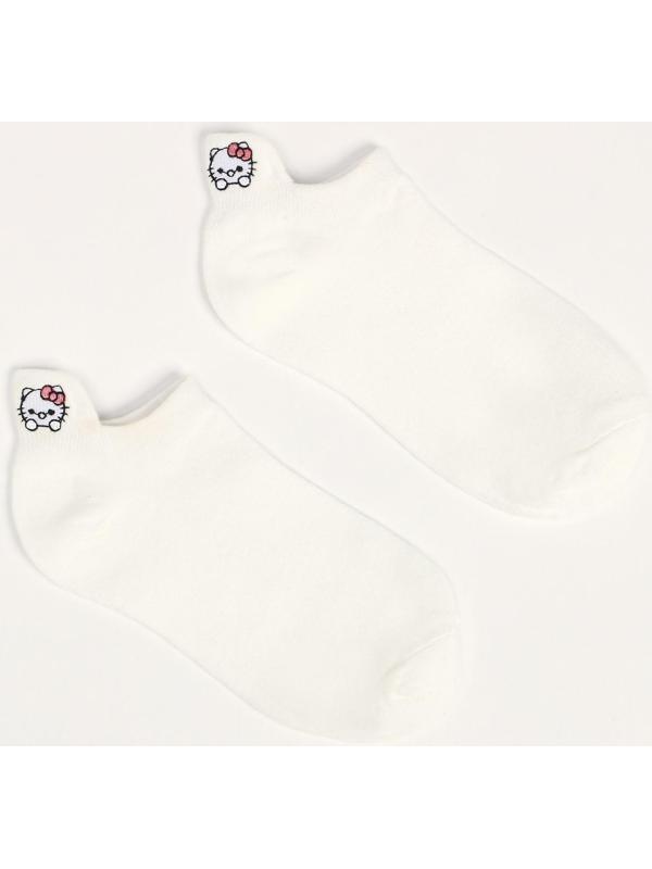 Носки женские укороченные, цвет белый, размер 36-40