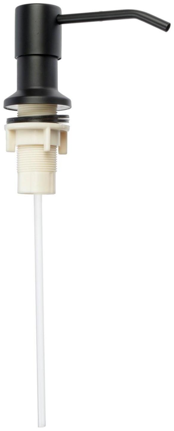 Дозатор для жидкого мыла Accoona A185F, 400 мл, врезной, черный/матовый