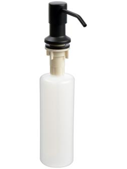 Дозатор для жидкого мыла Accoona A185F, 400 мл, врезной, черный/матовый