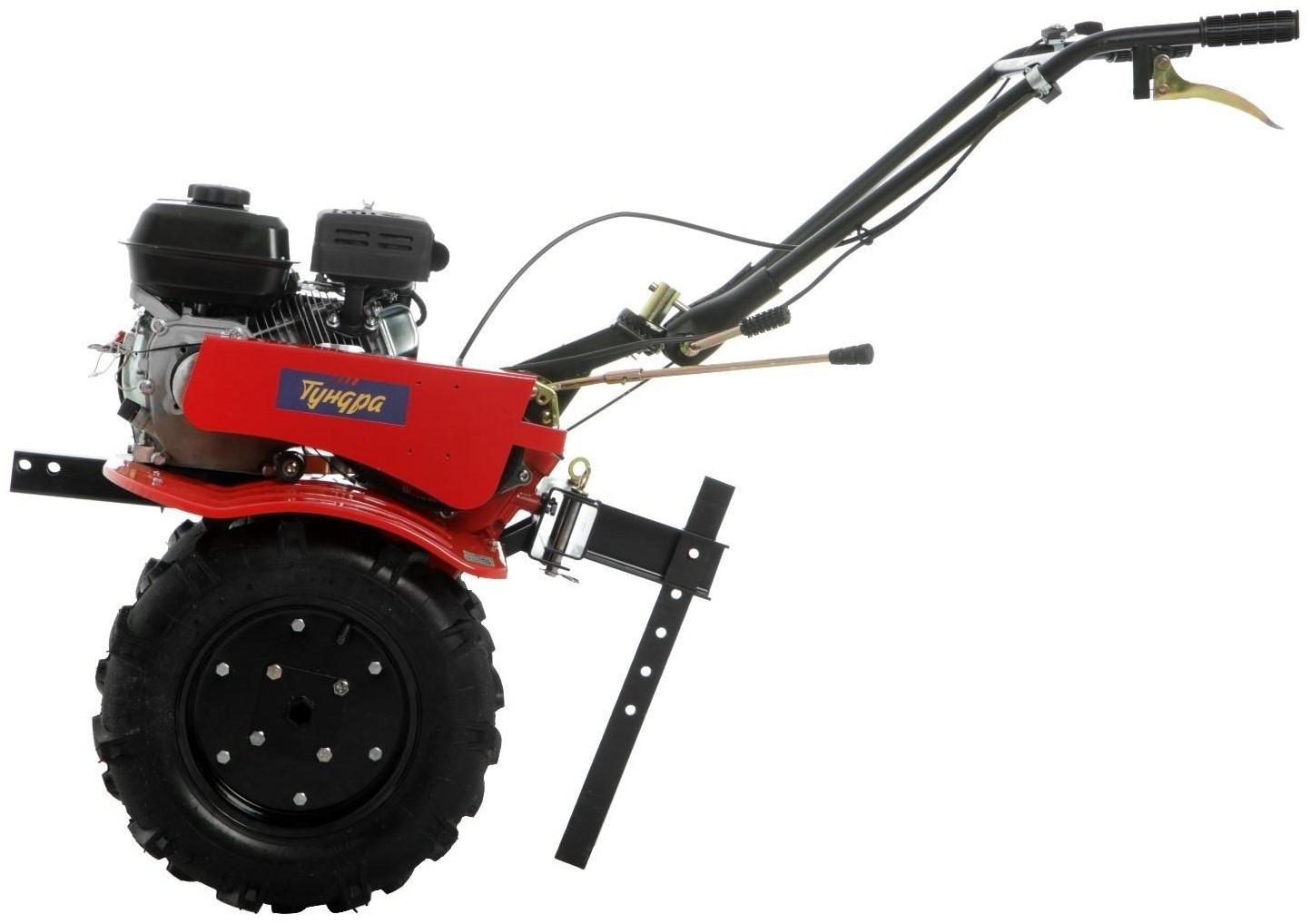 Мотоблок ТУНДРА, 7 л.с., чугунный редуктор, скорости 2/1, колеса 4.00-10