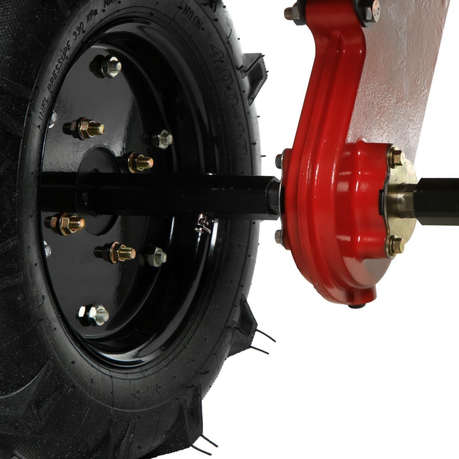 Мотоблок ТУНДРА, 7 л.с., чугунный редуктор, скорости 2/1, колеса 4.00-10