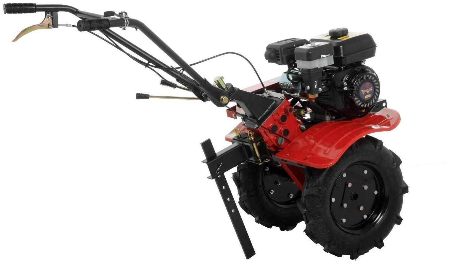 Мотоблок ТУНДРА, 7 л.с., чугунный редуктор, скорости 2/1, колеса 4.00-10