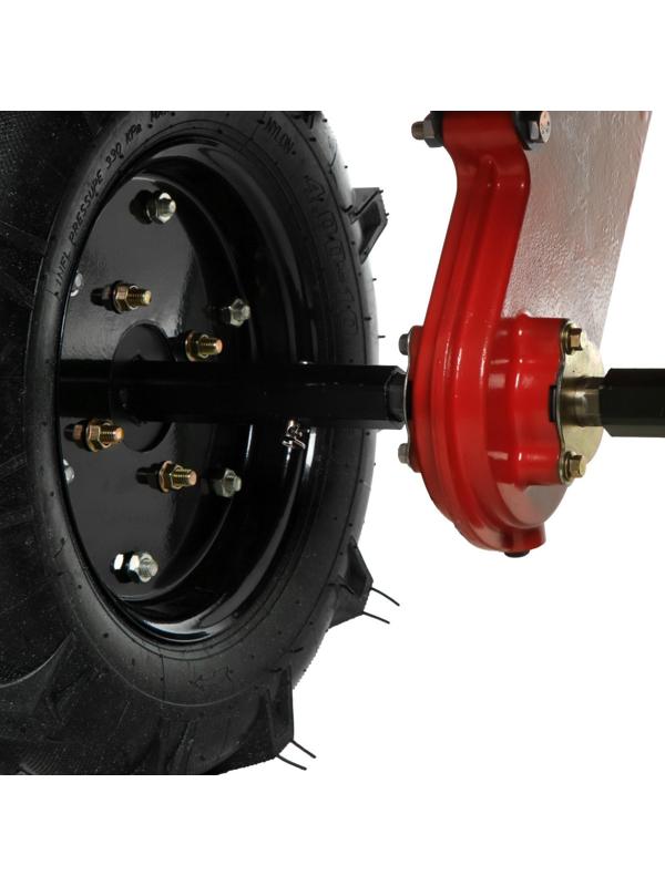 Мотоблок ТУНДРА, 7 л.с., чугунный редуктор, скорости 2/1, колеса 4.00-10