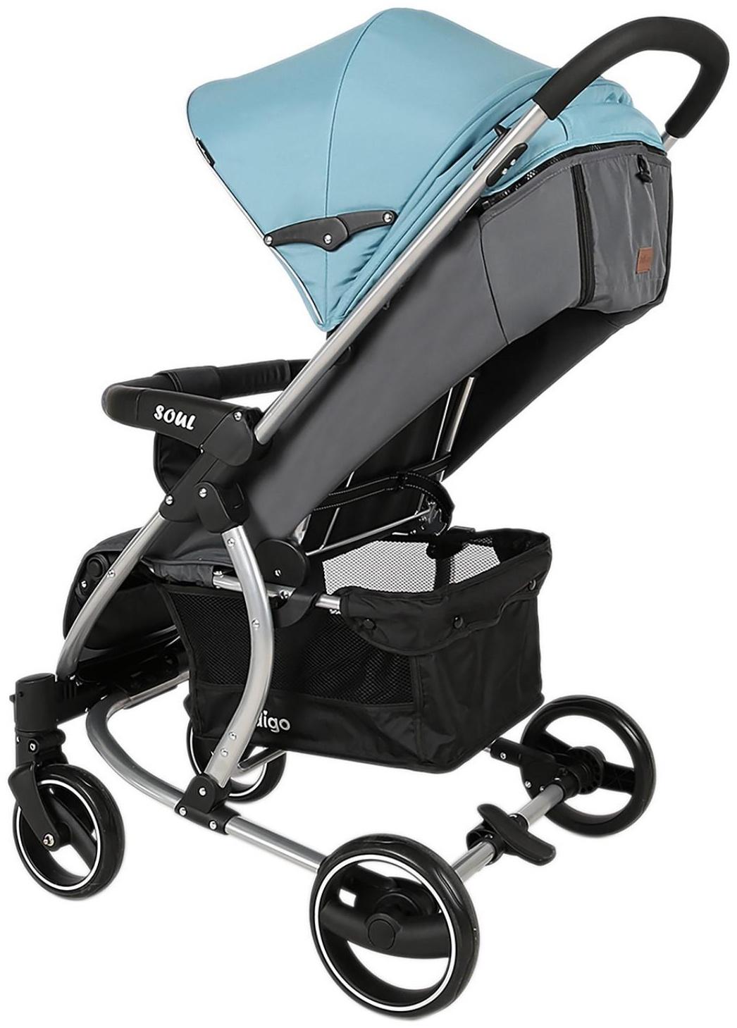 Коляска прогулочная Indigo SOUL, голубой