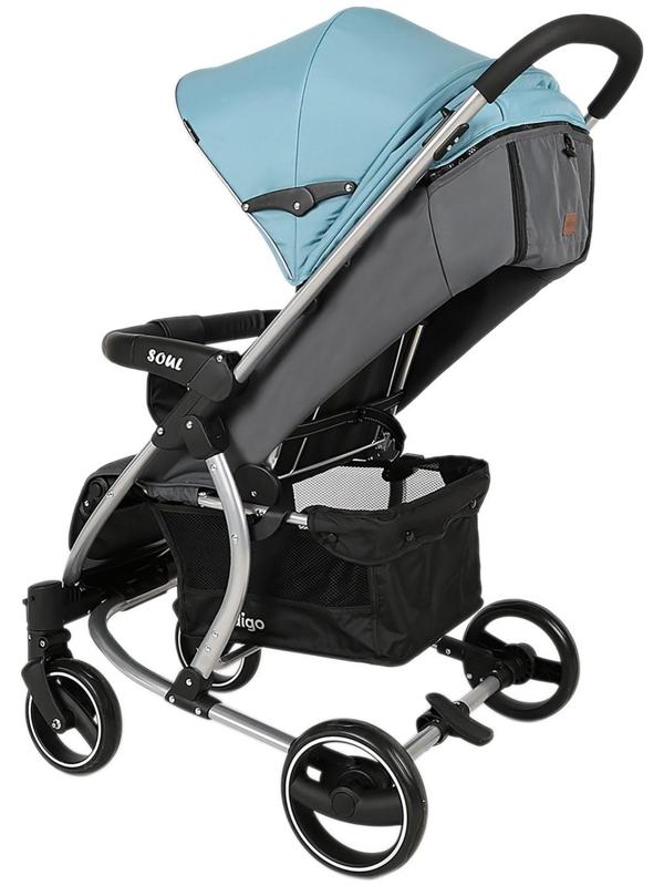 Коляска прогулочная Indigo SOUL, голубой