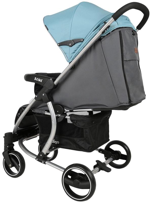 Коляска прогулочная Indigo SOUL, голубой
