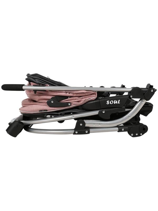 Коляска прогулочная Indigo SOUL, розовый