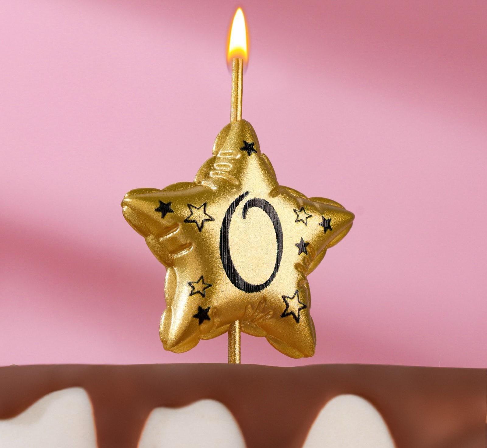 Свеча в торт на шпажке 