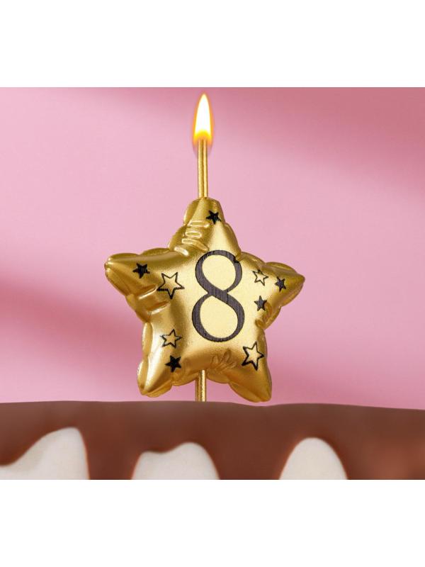 Свеча в торт на шпажке 