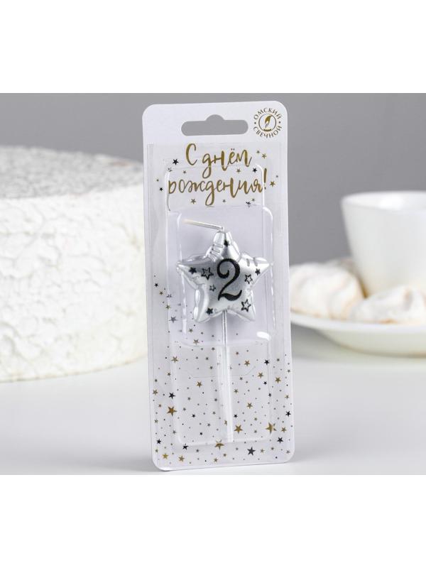 Свеча в торт на шпажке 