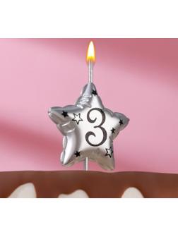 Свеча в торт на шпажке 