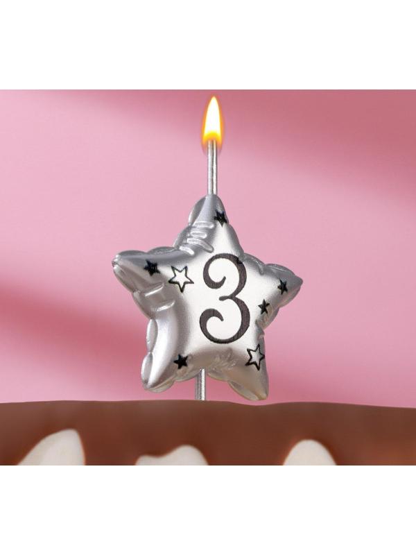 Свеча в торт на шпажке 