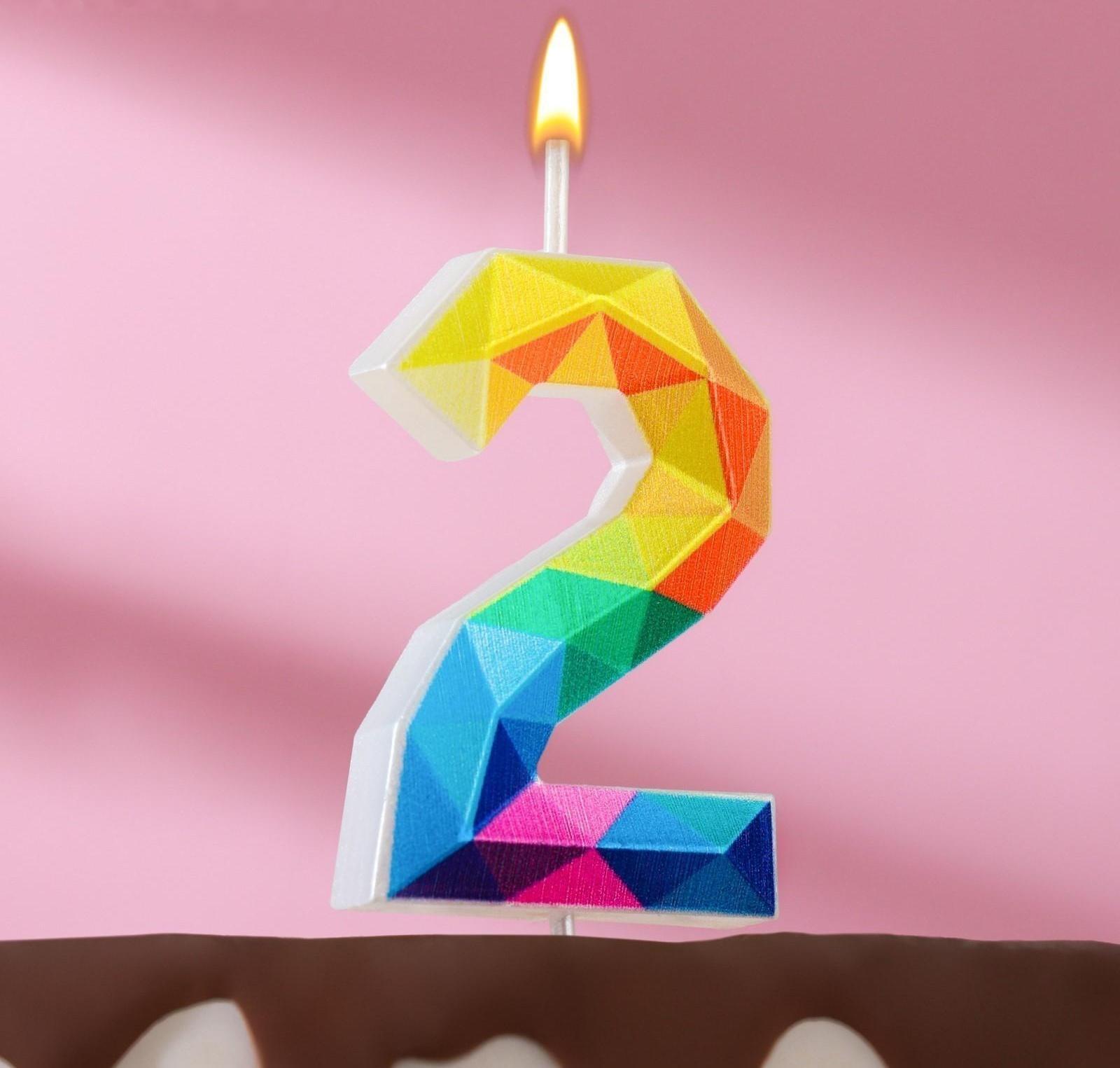 Свеча в торт на шпажке 