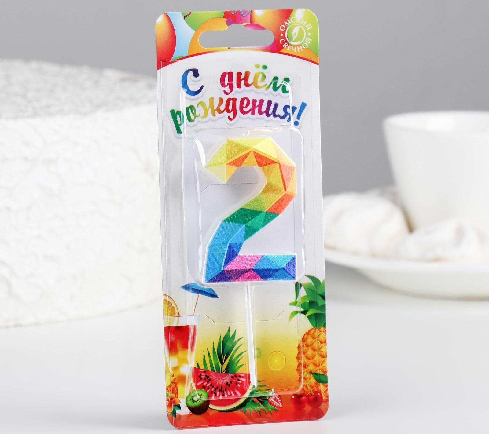 Свеча в торт на шпажке 