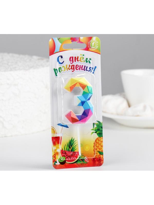 Свеча в торт на шпажке 