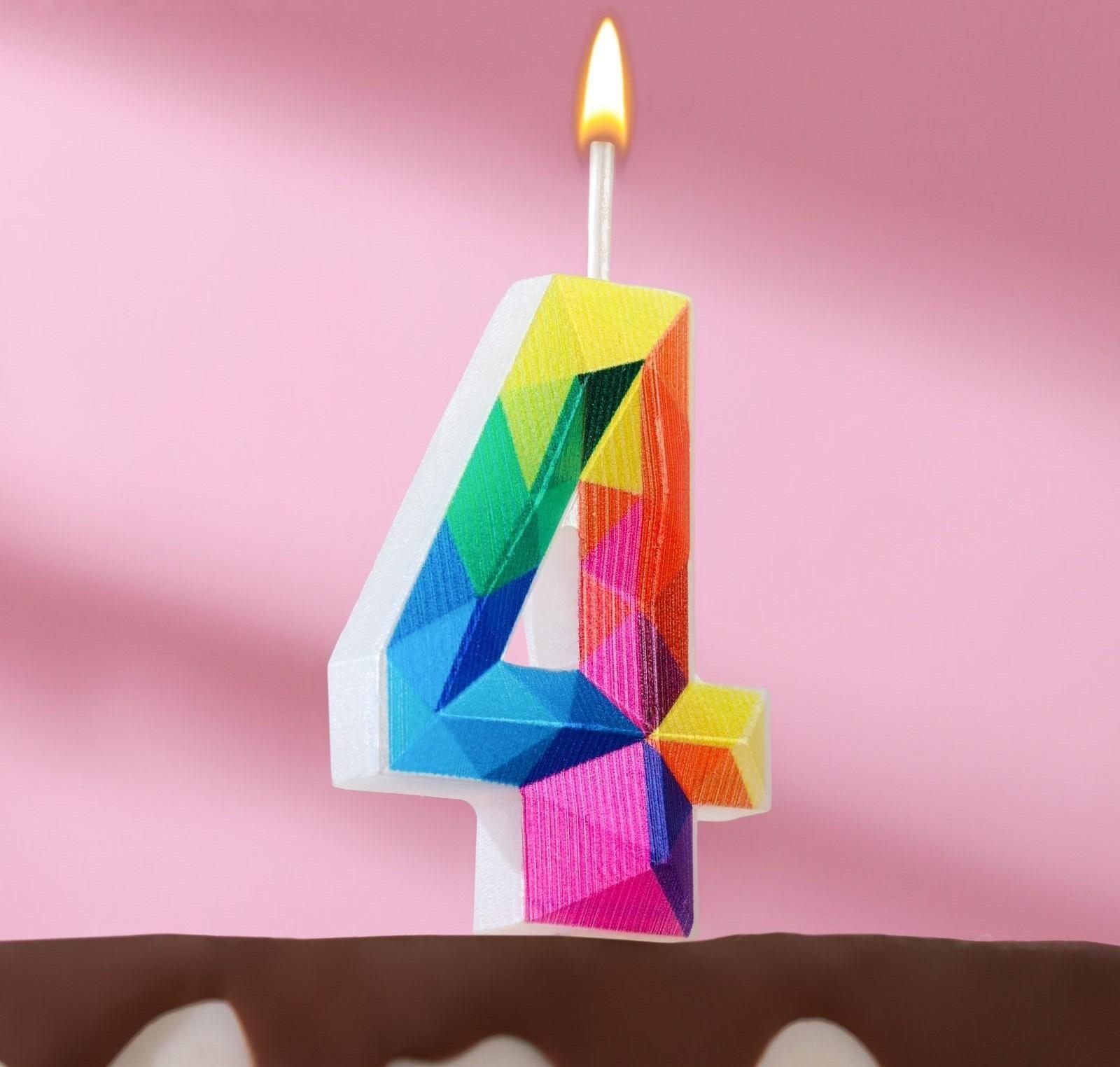 Свеча в торт на шпажке 