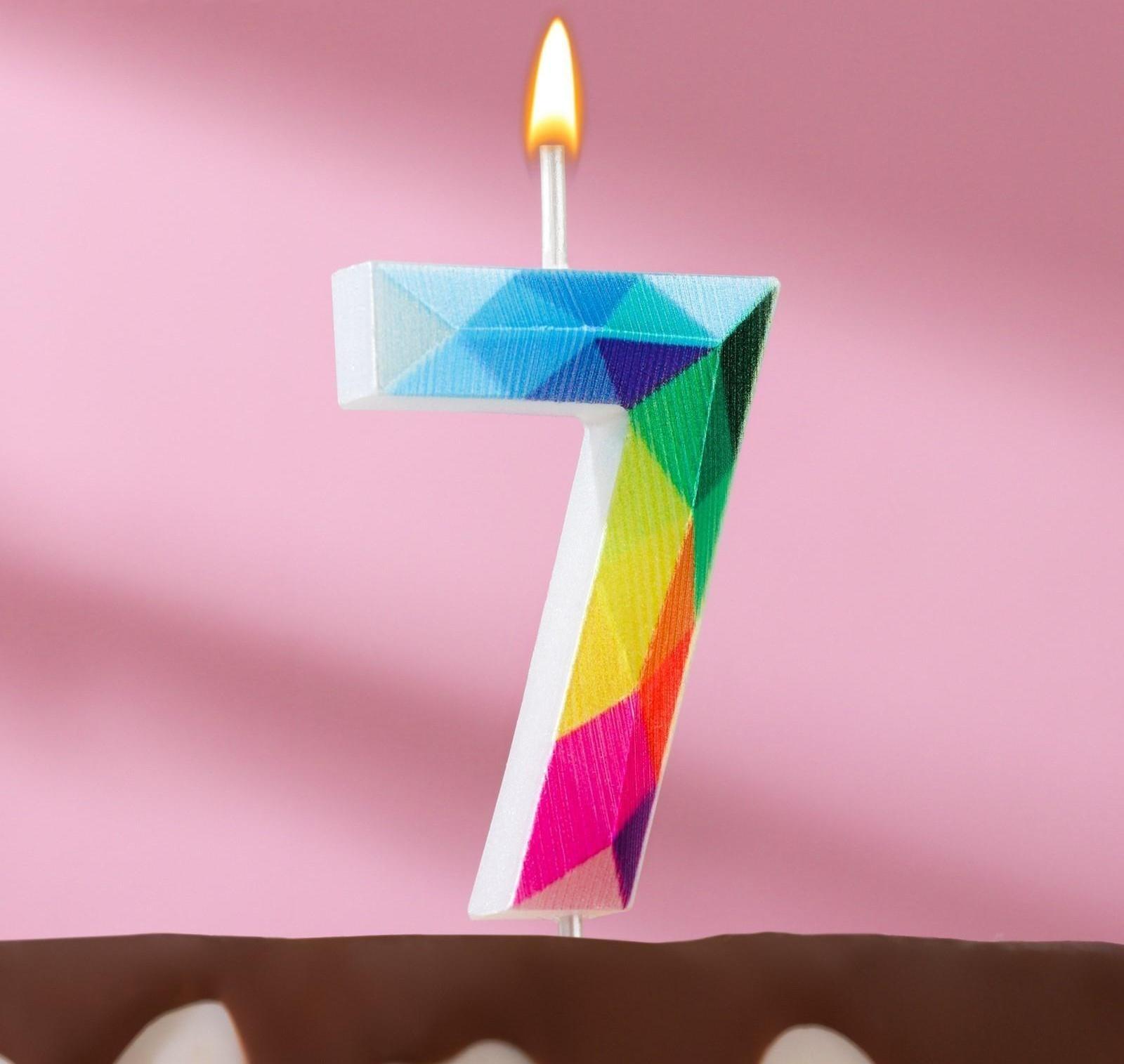 Свеча в торт на шпажке 