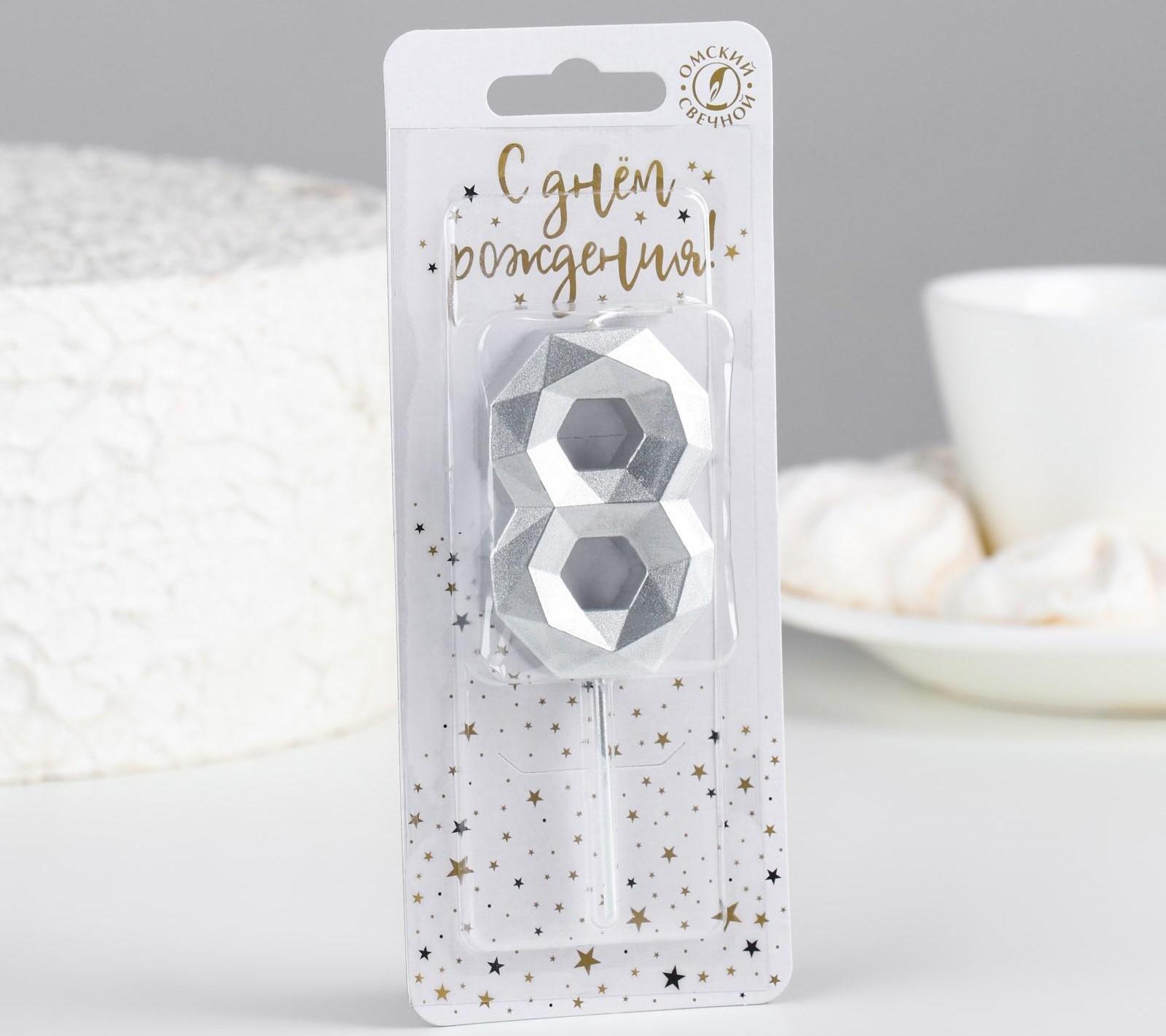 Свеча в торт на шпажке 