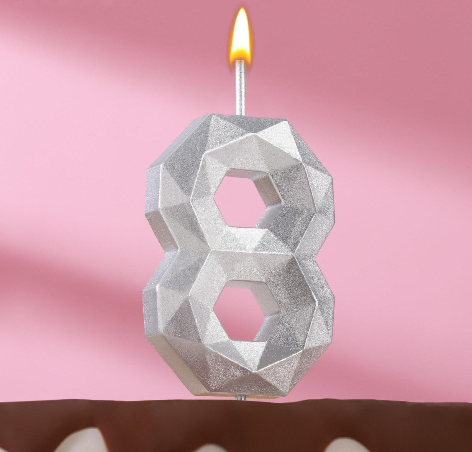 Свеча в торт на шпажке 