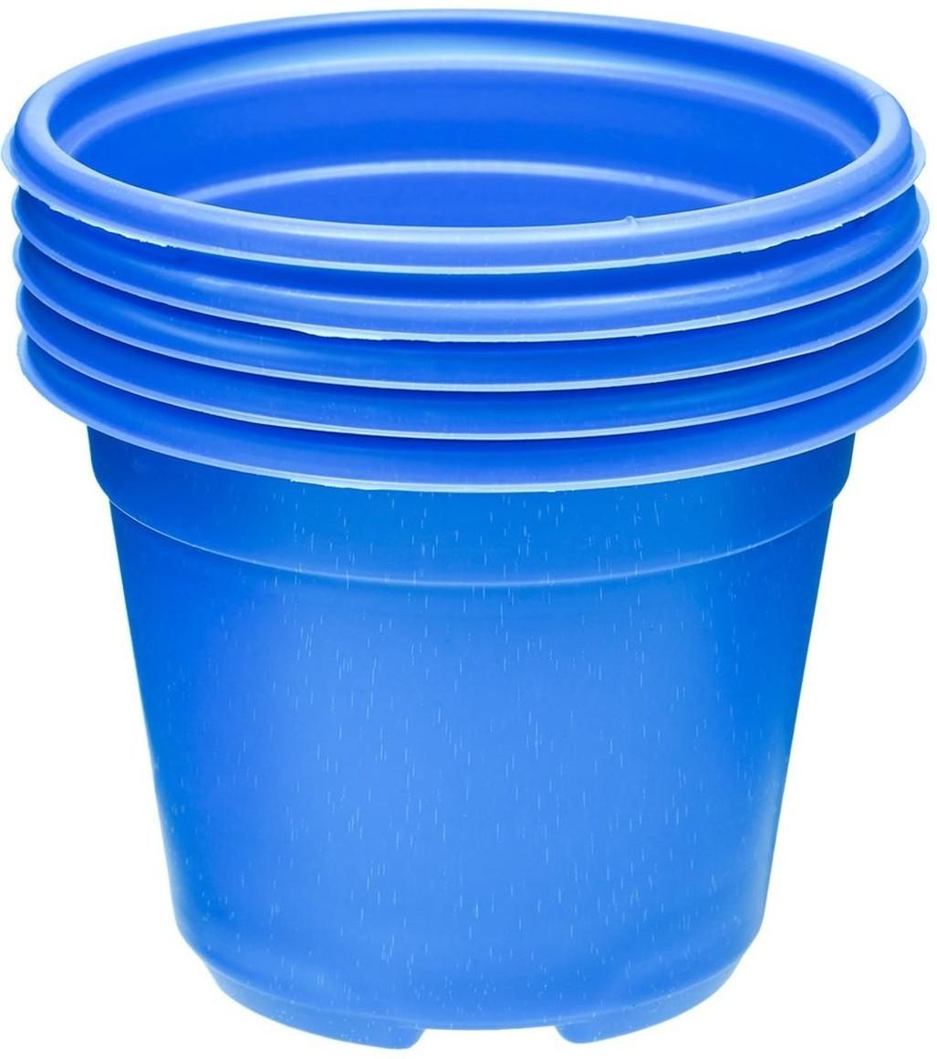 Горшок для рассады, 500 мл, d = 11 см, h = 8,5 см, МИКС