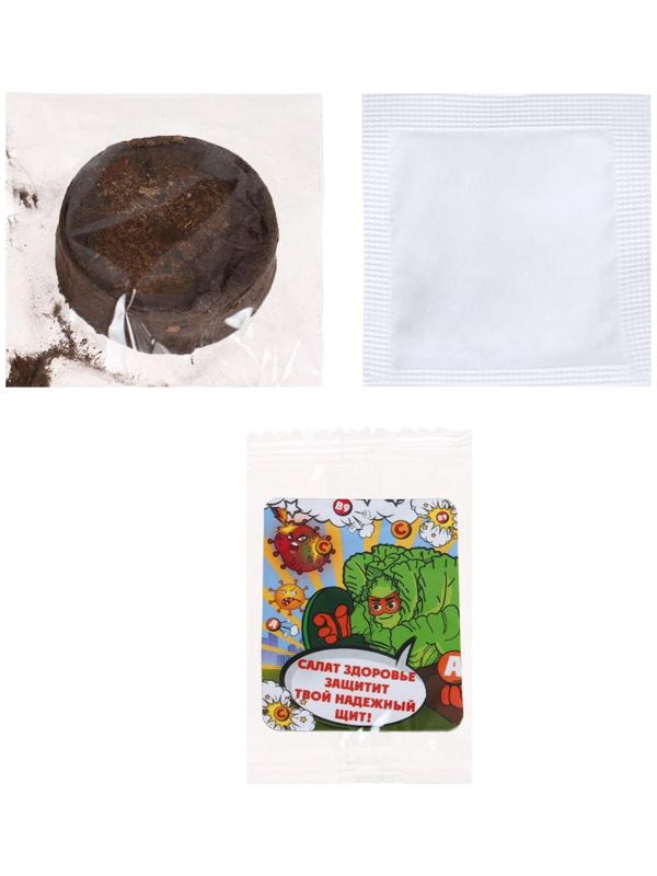 Набор для выращивания микрозелени «Натуральные герои», салат