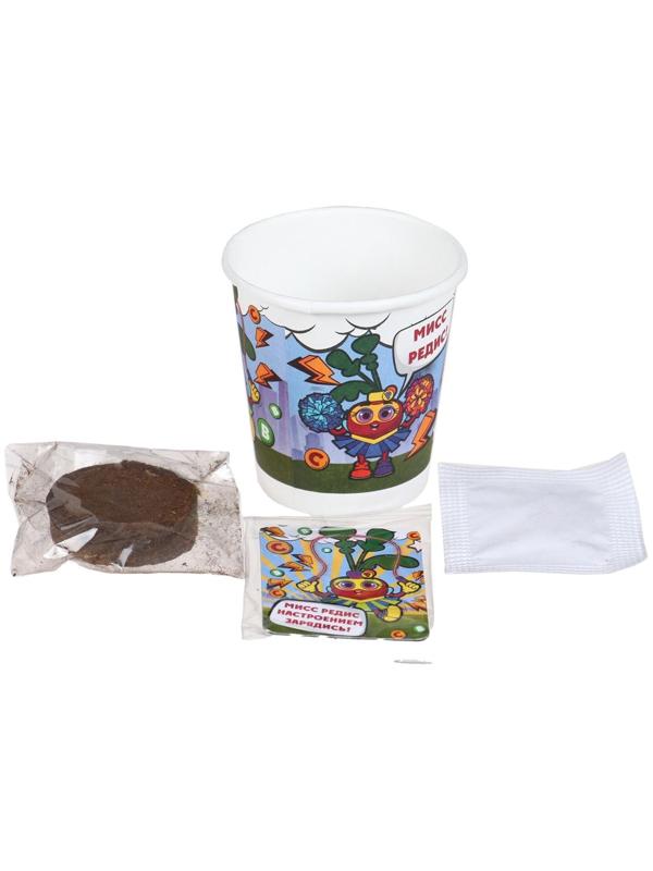 Набор для выращивания микрозелени «Натуральные герои», редис