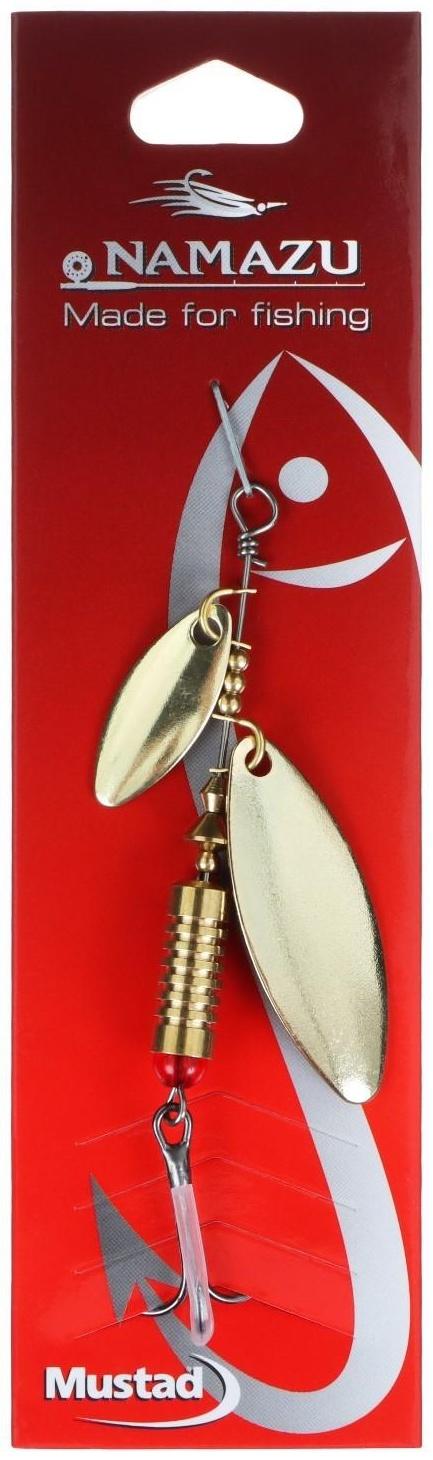 Блесна вращающаяся Namazu Ahimonda, 10 г, цвет латунь