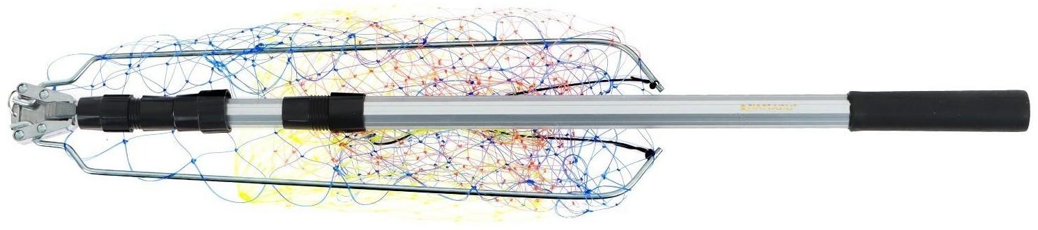 Подсачек складной телескопический Namazu, 150 см, треугольный обод 60 см, леска
