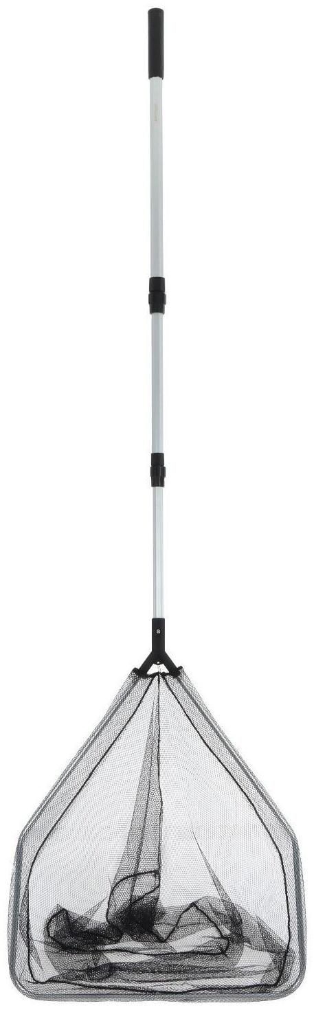 Подсачек складной телескопический Namazu, 180 см, квадратный обод 75 × 60 см, капрон
