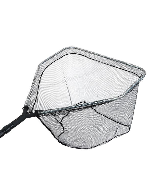 Подсачек складной телескопический Namazu, 180 см, квадратный обод 75 × 60 см, капрон