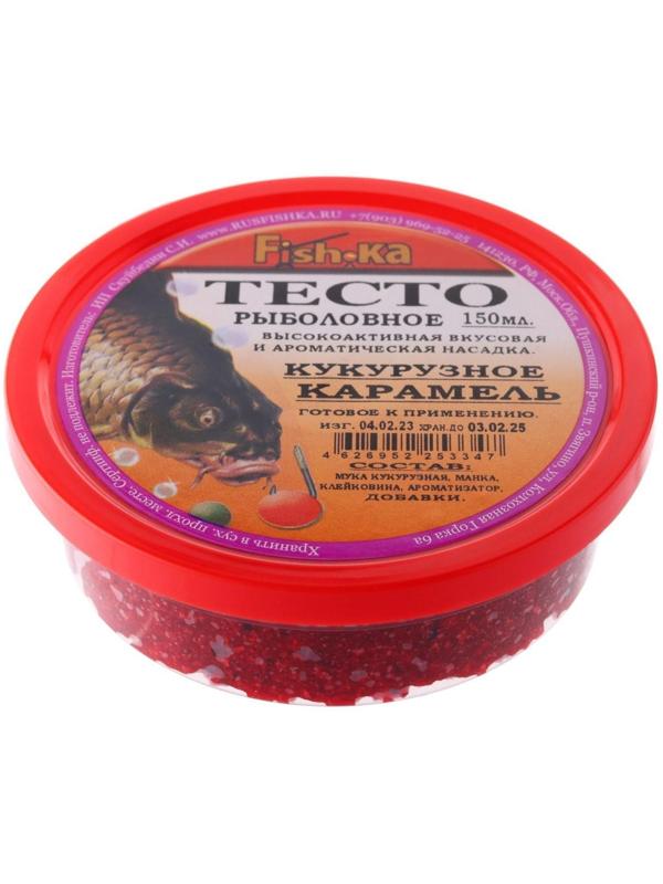Тесто готовое кукурузное Fish.ka, карамель, 150 мл