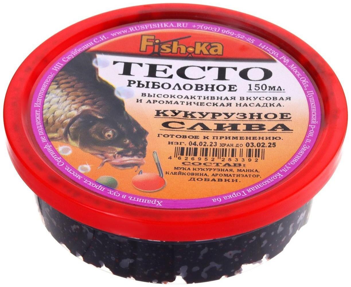 Тесто готовое кукурузное Fish.ka, слива, 150 мл