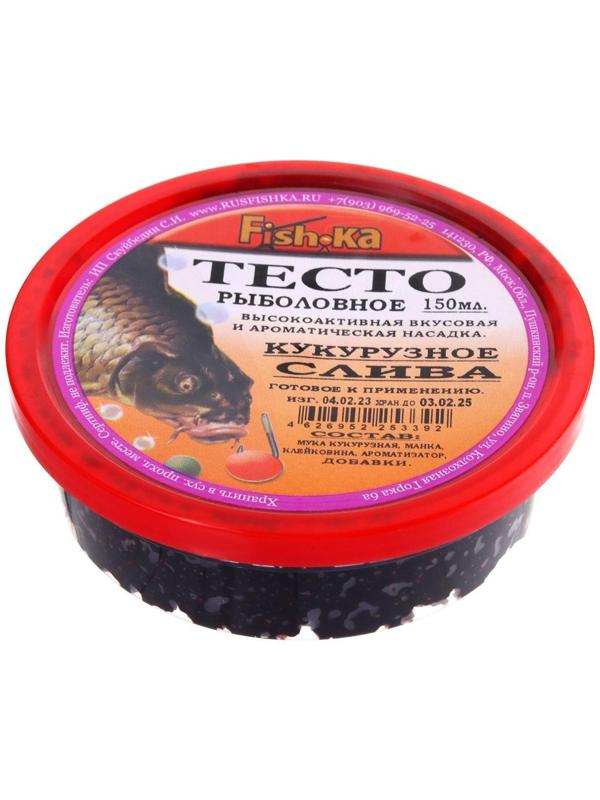 Тесто готовое кукурузное Fish.ka, слива, 150 мл