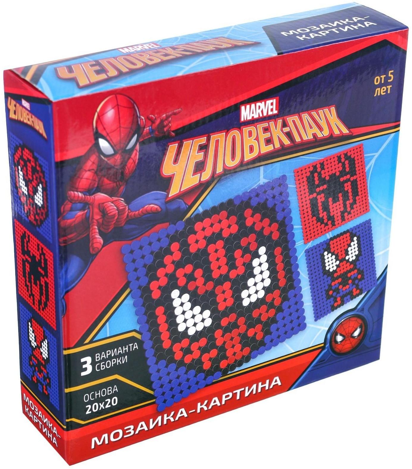 Конструктор-картина «Человек-паук», 3 варианта сборки