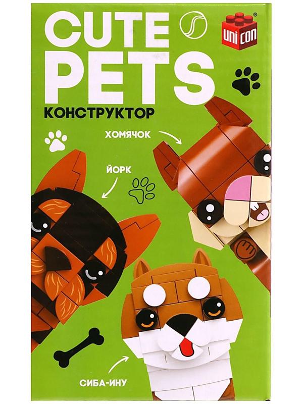 Конструктор Cute pets, Мопсик, 102 детали