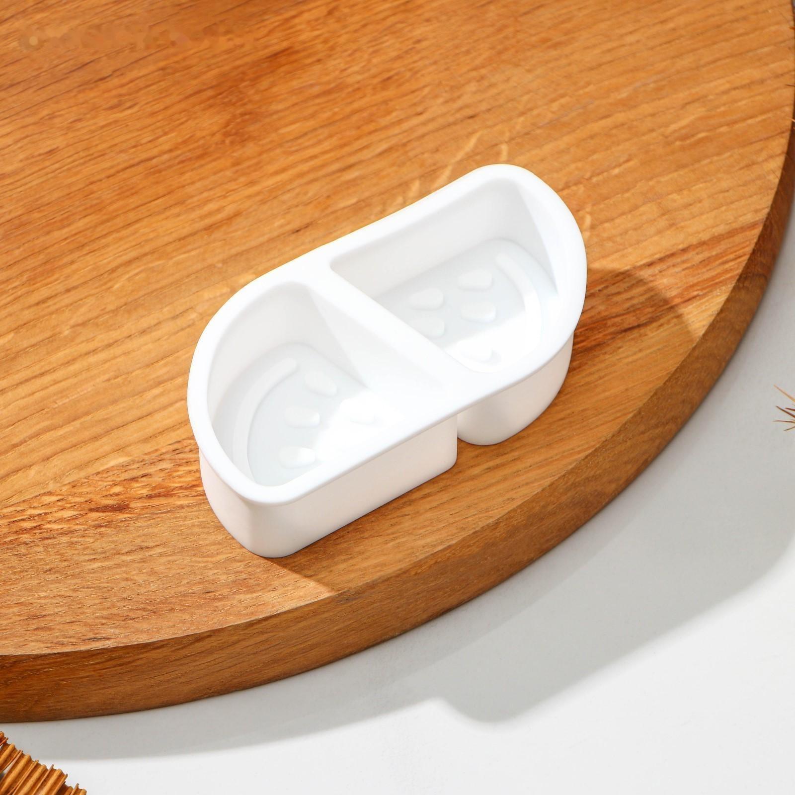 Молд Доляна «Дольки», 10×5×2,2 см, цвет белый