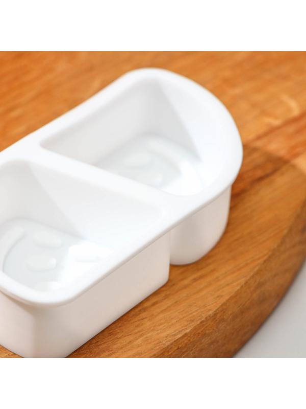 Молд Доляна «Дольки», 10×5×2,2 см, цвет белый