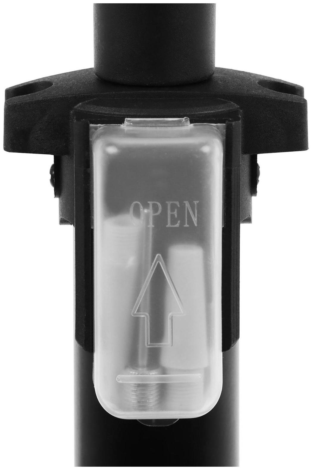 Насос напольный с иглой и насадками, пластик, цвет черный