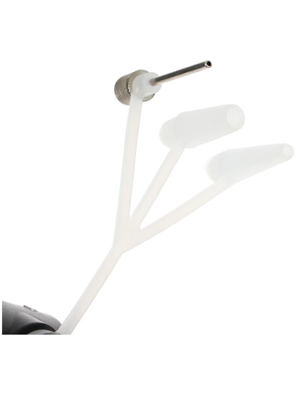 Насос напольный с иглой и насадками, пластик, цвет черный