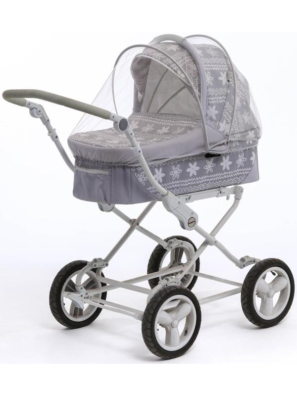 Москитная сетка с планкой, цвет белый, окантовка серая