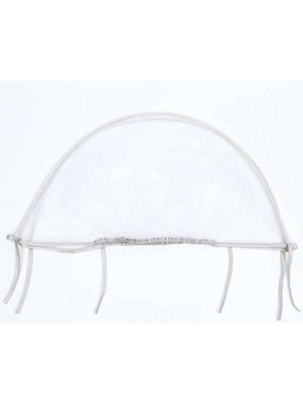 Москитная сетка с планкой, цвет белый, окантовка серая