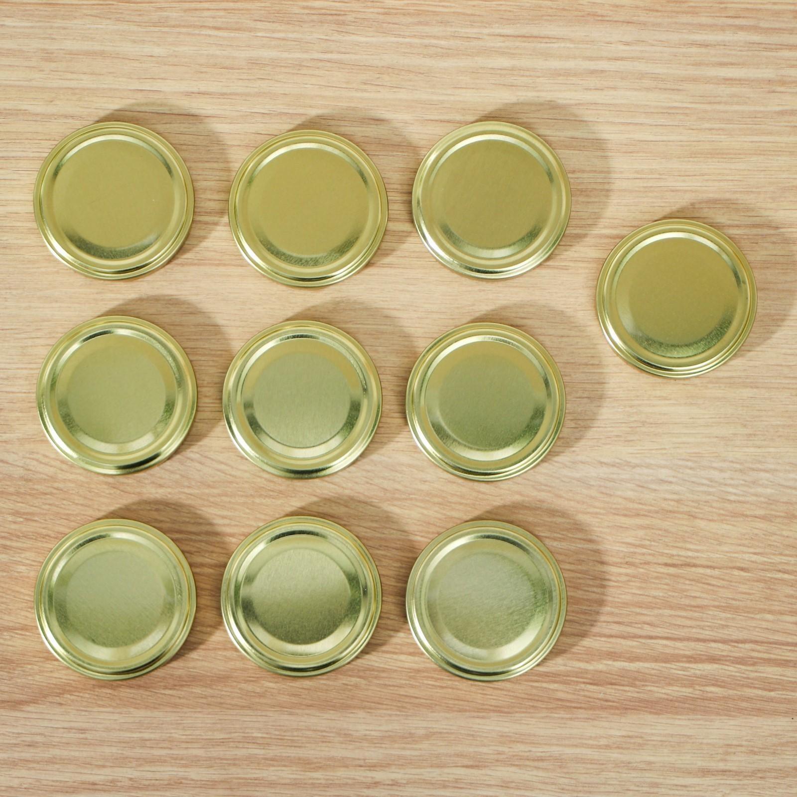 Крышка «Елабуга», ТО-66 мм, металл, лак, цвет золотой / 10 шт.