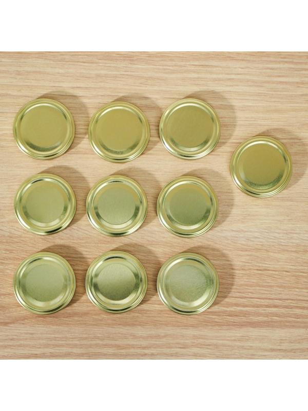 Крышка «Елабуга», ТО-66 мм, металл, лак, цвет золотой / 10 шт.