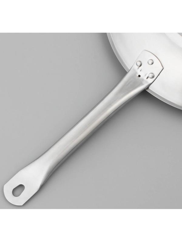 Сковорода из нержавеющей стали LUXSTAHL, d=24 см, h=5 см, тройное дно, антипригарное покрытие, индукция