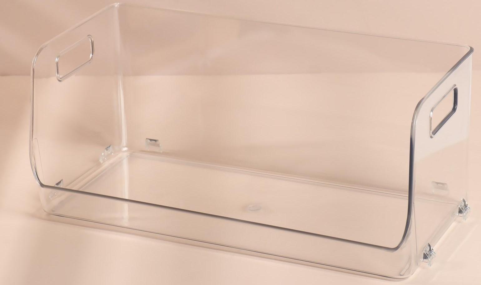 Органайзер для хранения, с ручками, 1 секция, в картонной коробке, 30 × 14 × 13 см, цвет прозрачный