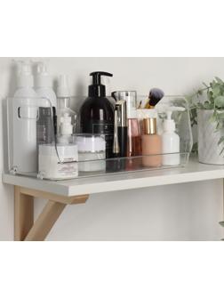 Органайзер для хранения, с ручками, 1 секция, в картонной коробке, 30 × 14 × 13 см, цвет прозрачный