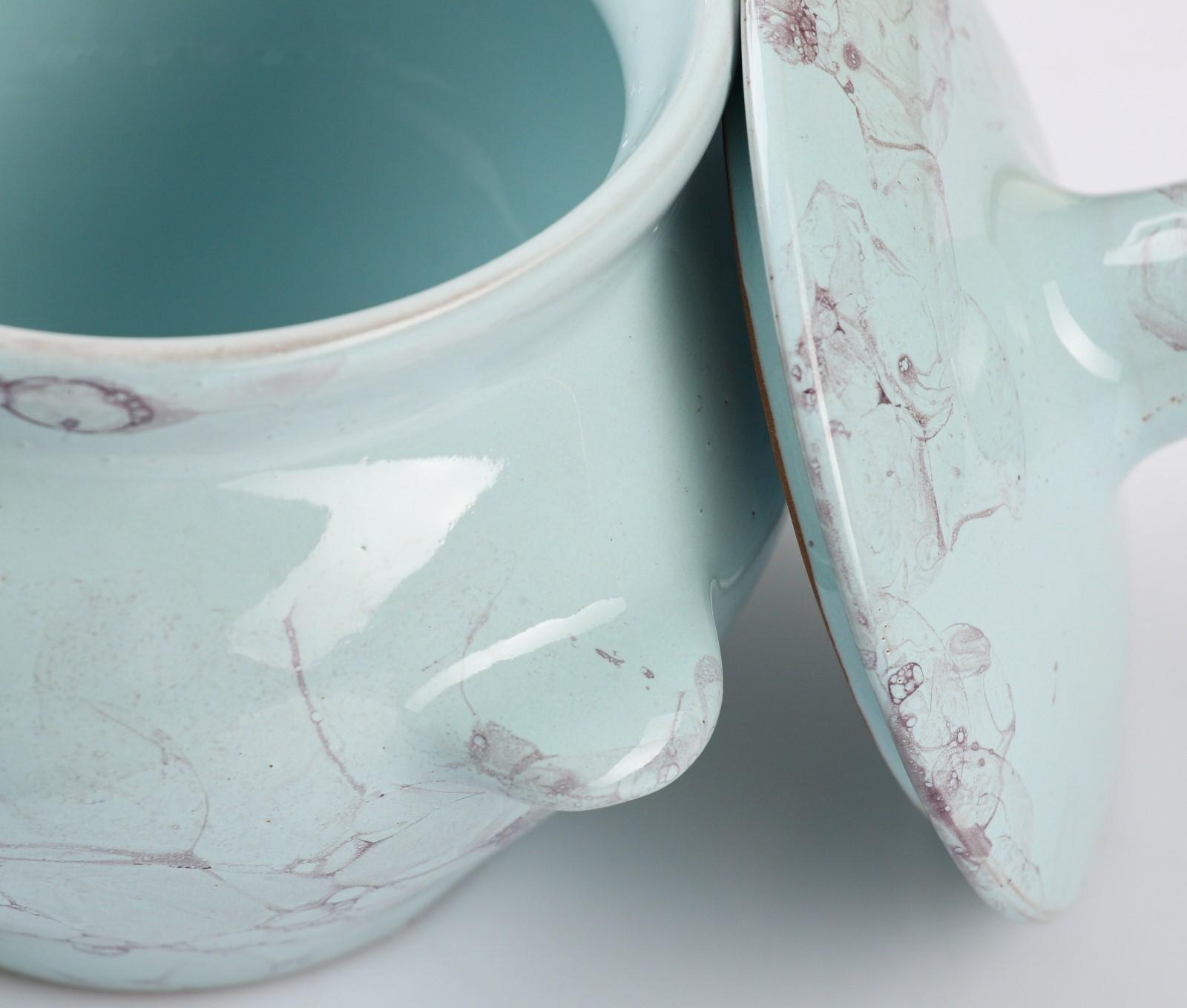 Горшок для жаркого №5 с ручками, 0,5л, романтика