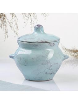 Горшок для жаркого №5 с ручками, 0,5л, романтика