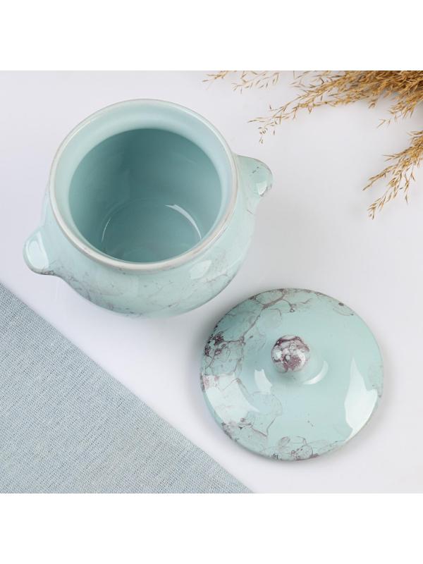 Горшок для жаркого №5 с ручками, 0,5л, романтика